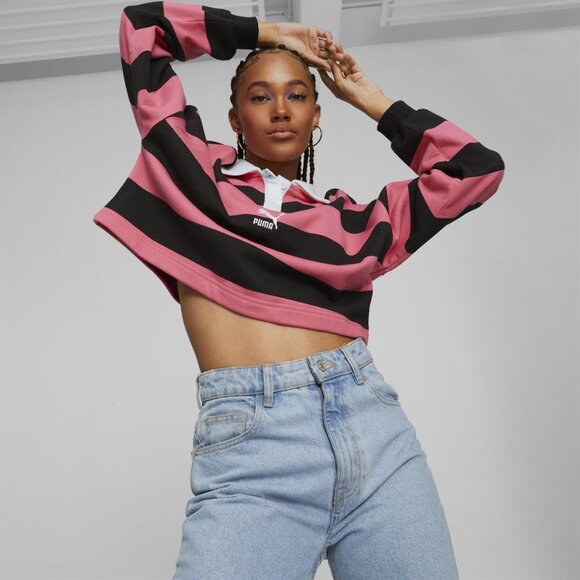 Stripped Cropped Sweater - Picture 1 of 2